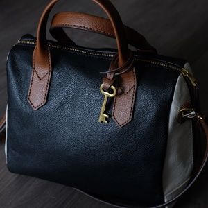 Fossil Brown & Black bag